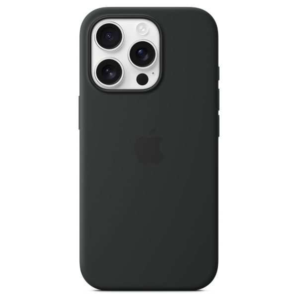 Apple Silikon-Case MagSafe für das Apple iPhone 16 Pro - Black