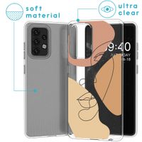 imoshion Design Hülle für das Samsung Galaxy A52(s) (5G/4G) - Line Art Color Face