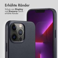 Accezz MagSafe Leather Backcover Apple iPhone 13 Pro - Onyx Black