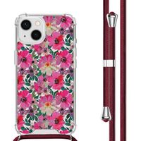 imoshion Design Hülle mit Band Apple iPhone 13 - Flower Water