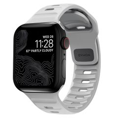 Nomad Sport Armband FKM für das  Apple Watch Series 1 t/m 11 / SE / Ultra (44/45/46/49 mm) - Lunar Gray
