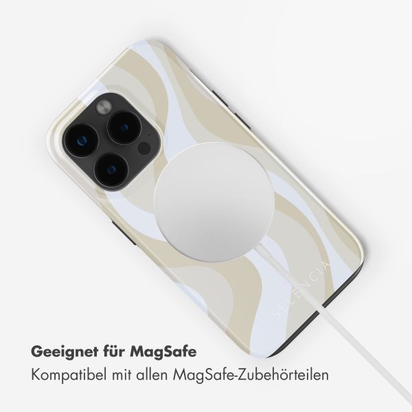 Selencia Vivid Rückabdeckung mit MagSafe Apple iPhone 15 Pro Max - Desert Waves Beige