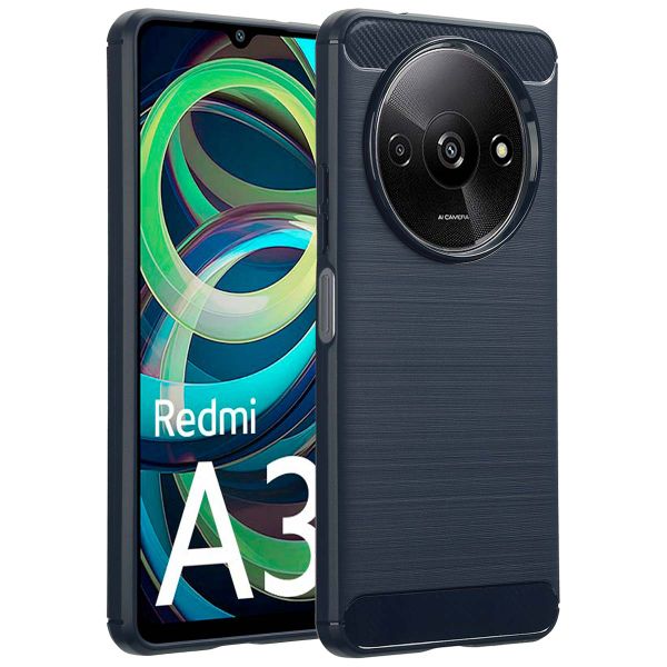 imoshion Brushed Back Cover für das Xiaomi Redmi A3 - Dunkelblau