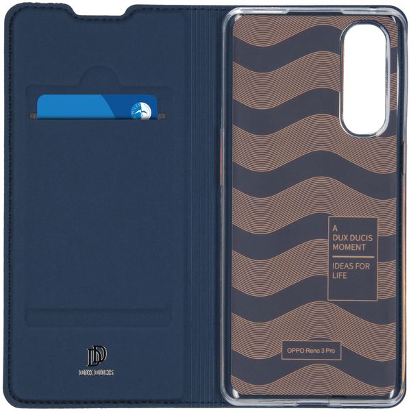 Dux Ducis Slim TPU Klapphülle Blau für das Oppo Reno3 Pro