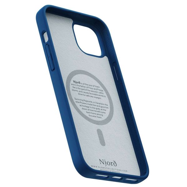 Njorð Collections Wildleder Comfort+ Case MagSafe für das Apple iPhone 15 Plus - Blue