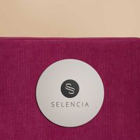 Selencia Cord Laptop Hülle 15-16 Zoll - Laptop Sleeve - Dark Rose