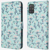 imoshion Design Klapphülle Samsung Galaxy A51 - Blue Flowers