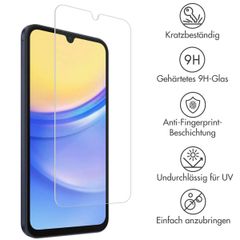 Accezz Displayschutz 2er-pack aus gehärtetem Glas Samsung Galaxy A15 (5G/4G)