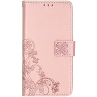 Kleeblumen Klapphülle Roségold Alcatel 1S (2019)