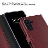 Selencia Echtleder Klapphülle Samsung Galaxy A36 / A56 - Burgundy