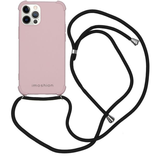 imoshion Color Backcover mit Band iPhone 12 (Pro) - Rosa