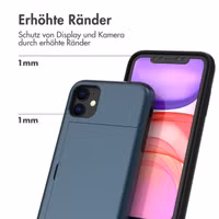 imoshion Backcover mit Kartenfach Apple iPhone 11 - Dunkelblau