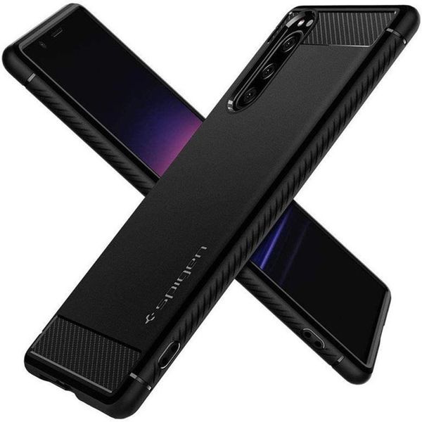 Spigen Rugged Armor Case für das Sony Xperia 5 II - Schwarz