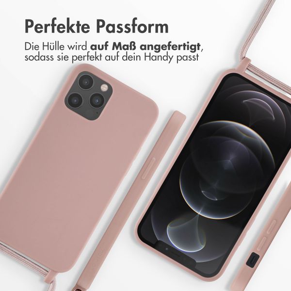 imoshion SilikonHülle mit Band Apple iPhone 12 (Pro) - Sand Pink