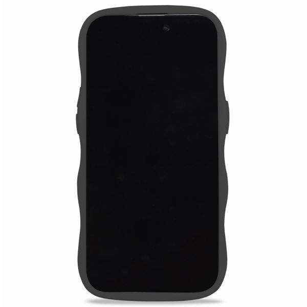 Holdit Wavy Case für das iPhone 15 Pro - Black / Mirror