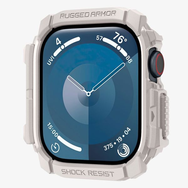 Spigen Rugged Armor™ Hülle für die Apple Watch Series 10 / 11 - 42 mm - Dune Beige