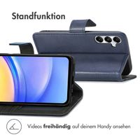 imoshion Luxuriöse Klapphülle Samsung Galaxy A15 (5G/4G) - Dunkelblau