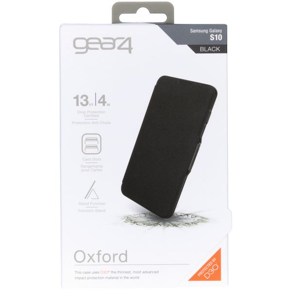 ZAGG D3O® Oxford Klapphülle Schwarz für das Samsung Galaxy S10