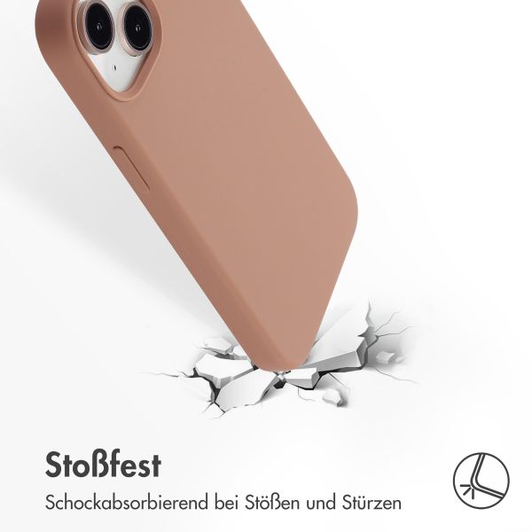 Accezz Liquid Silikoncase mit MagSafe Apple iPhone 13 Mini - lichtbruin