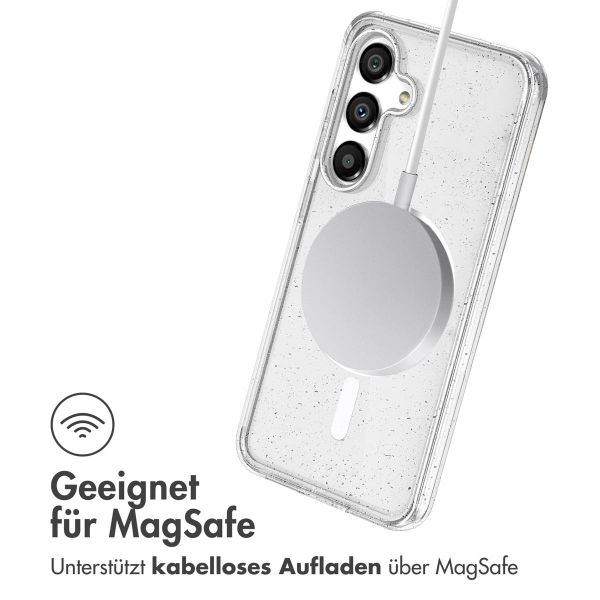 imoshion Sparkle Back Cover mit MagSafe Samsung Galaxy S25 Plus - Transparent