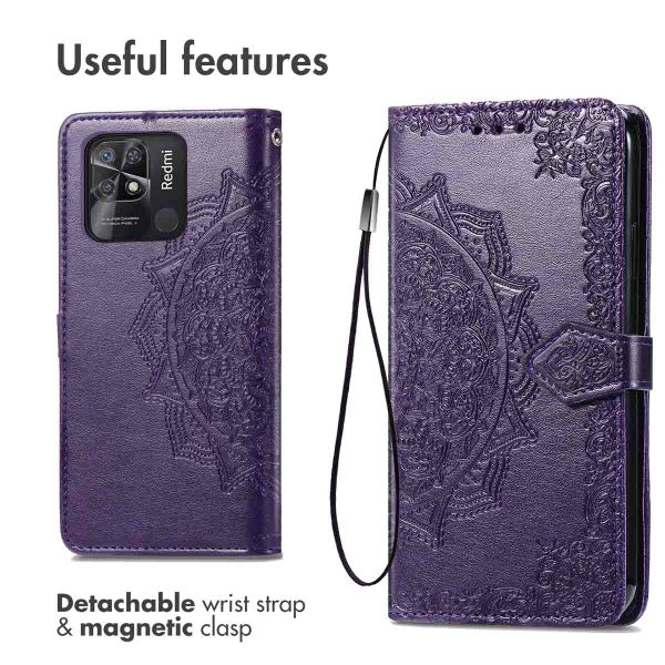 imoshion Mandala Klapphülle Xiaomi Redmi 10C - Violett