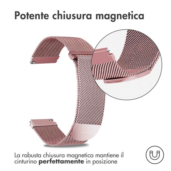 imoshion Mailändische Magnetarmband für das Samsung Galaxy Watch 7 40/44 mm - Rosa