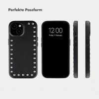 Selencia Studs Backcover mit MagSafe Apple iPhone 15 - Velvet Black