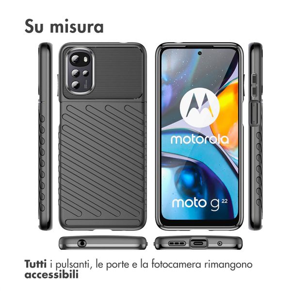 imoshion Thunder Backcover Motorola Moto G22 / E32 / E32s - Schwarz