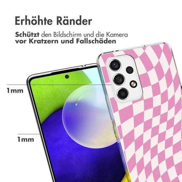 imoshion Design Hülle für das Samsung Galaxy A53 - Retro Pink Check