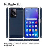 imoshion Brushed Back Cover für das Xiaomi Redmi Note 12 Pro / Xiaomi Poco X5 Pro (5G) - Dunkelblau