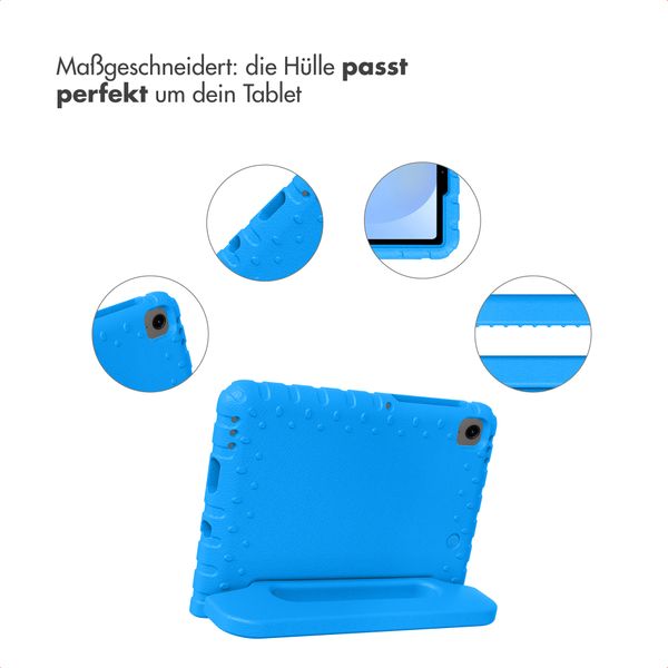 imoshion Schutzhülle mit Handgriff kindersicher Samsung Galaxy Tab A11 / A9 8.7 Zoll - Blau