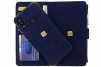 Blaue Luxuriöse Portemonnaie-Klapphülle für das Huawei P20 Lite