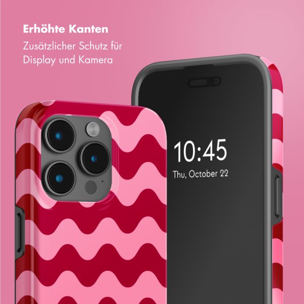 Selencia Vivid Tough Back Cover mit MagSafe für das iPhone 15 Pro Max - Wave Vibes Lipstick