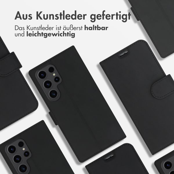 Accezz Wallet TPU Klapphülle Samsung Galaxy S23 Ultra - Schwarz