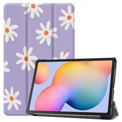 imoshion Design Trifold Klapphülle für das Samsung Galaxy Tab S6 Lite (2020/2022/2024) - Flowers Distance