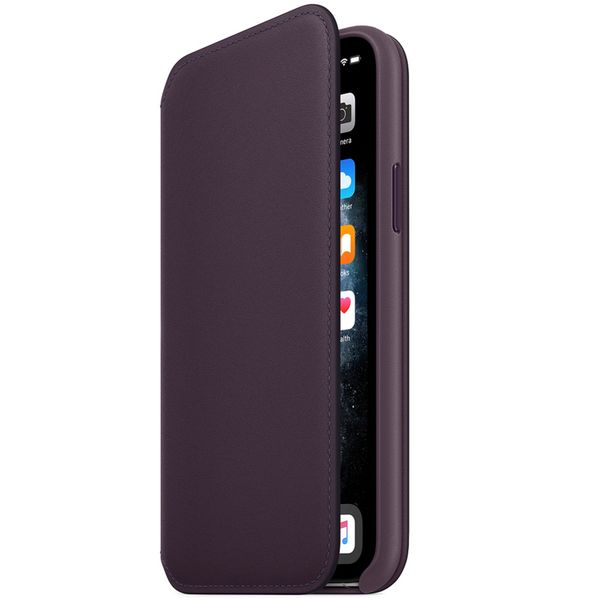 Apple Leather Folio Klapphülle Violett für das Apple iPhone 11 Pro