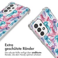 imoshion Design Hülle mit Band Samsung Galaxy A33 - Jellyfish Watercolor