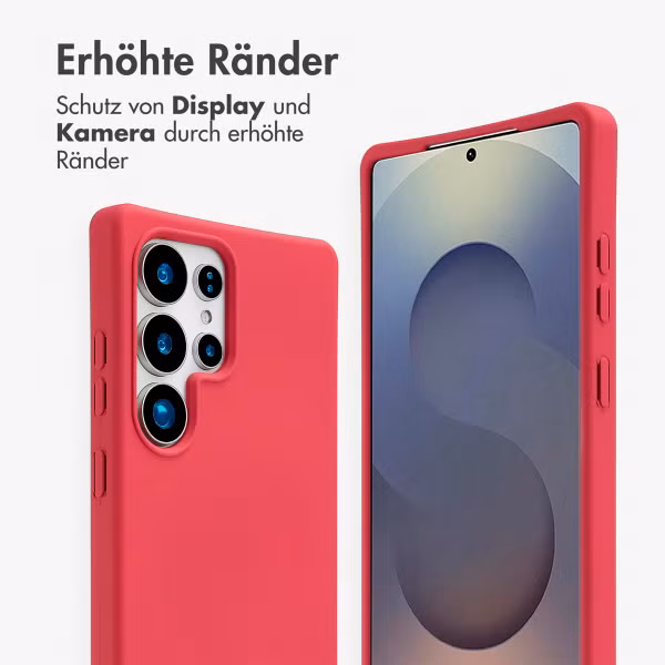 imoshion Color Backcover mit abnehmbarem Handykette und MagSafe Samsung Galaxy S25 Ultra - Red Raspberry