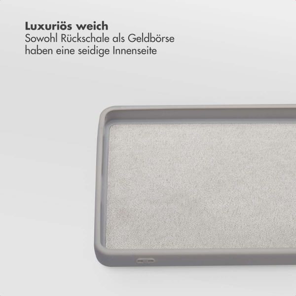 Selencia Olyn Abnehmbare Bookcase mit MagSafe Samsung Galaxy S24 Ultra - Grau