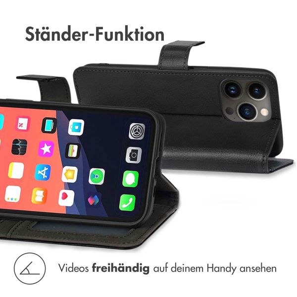 imoshion Luxuriöse Klapphülle Apple iPhone 13 Pro - Schwarz