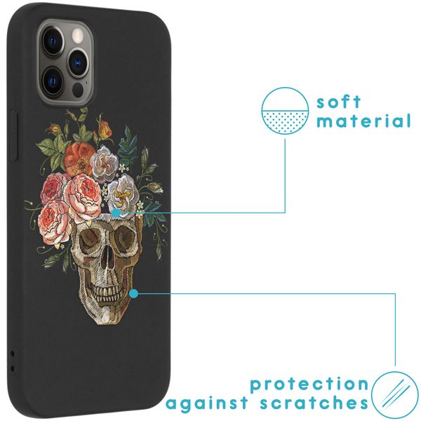 imoshion Design Hülle für das iPhone 12 (Pro) - Skull - Multicolor