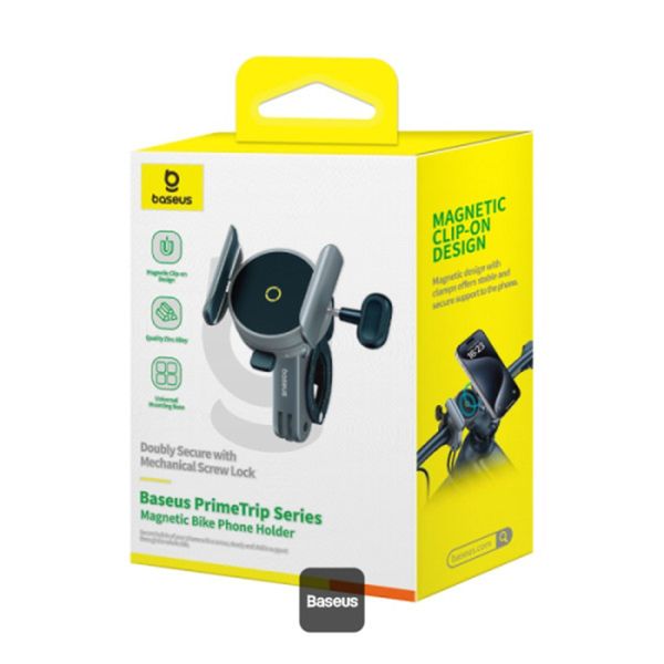 Baseus PrimeTrip Handyhalterung Fahrrad/Motorrad/Roller - Magnetisch - Universell - Cosmic Black