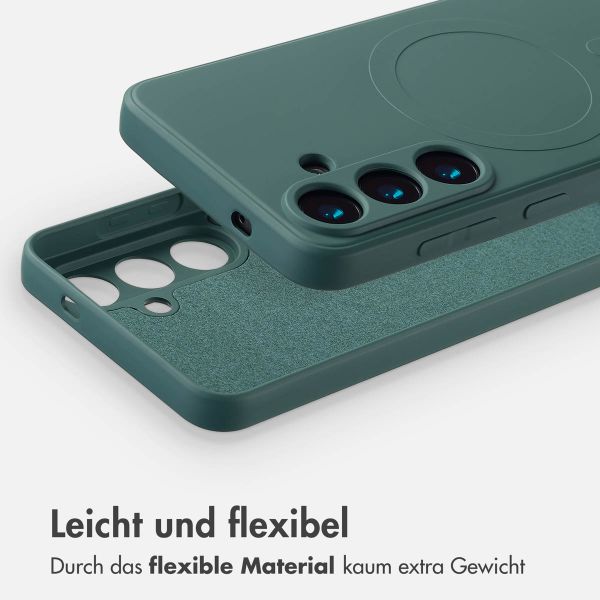 imoshion Color Back Cover mit MagSafe für das Samsung Galaxy S25 - Dunkelgrün