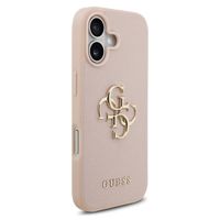 Guess Big 4G Logo Hülle Grained Apple iPhone 17 - Rosa
