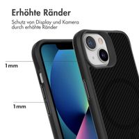 imoshion Rugged Hybrid Carbon Case mit MagSafe Apple iPhone 13 - Schwarz