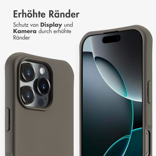 imoshion Color Backcover mit abnehmbarem Handykette und MagSafe Apple iPhone 16 Pro - Black Coffee