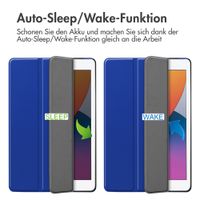 imoshion Trifold Klapphülle Apple iPad 9 (2021) 10.2 Zoll / iPad 8 (2020) 10.2 Zoll / iPad 7 (2019) 10.2 Zoll - Cobalt Blue