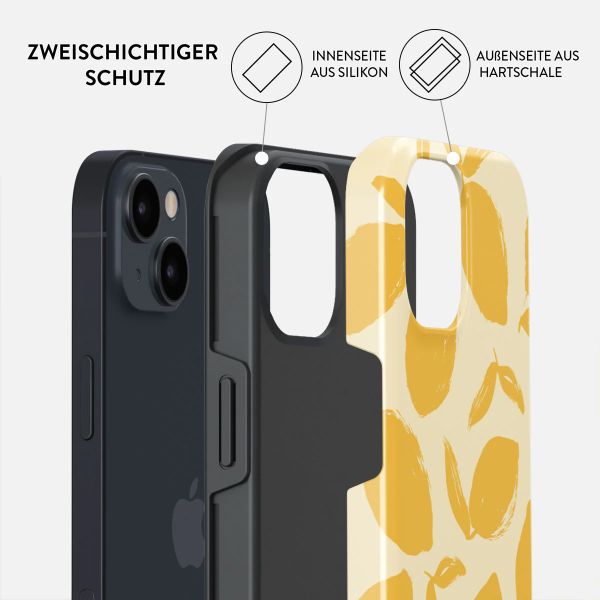 Burga Tough Back Cover MagSafe Apple iPhone 14 - Lemon Tart