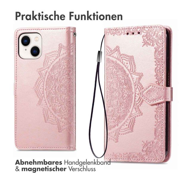 imoshion Mandala Klapphülle Apple iPhone 15 - Rosé gold