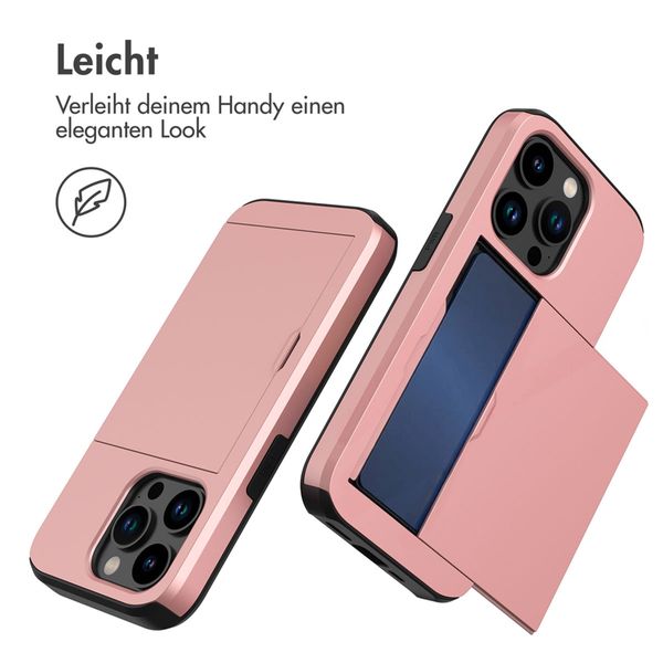 imoshion Backcover mit Kartenfach Apple iPhone 15 Pro - Rosé gold